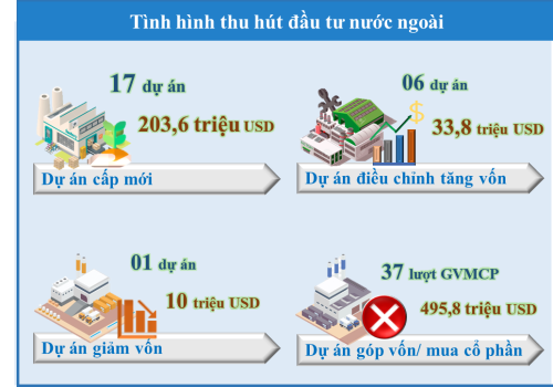 The situation of attracting FDI in the first quarter of 2023 in Binh Duong province